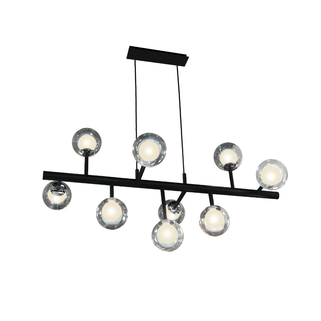 Schuller Altais 9 Light Multi-Arm Pendant Light in Black