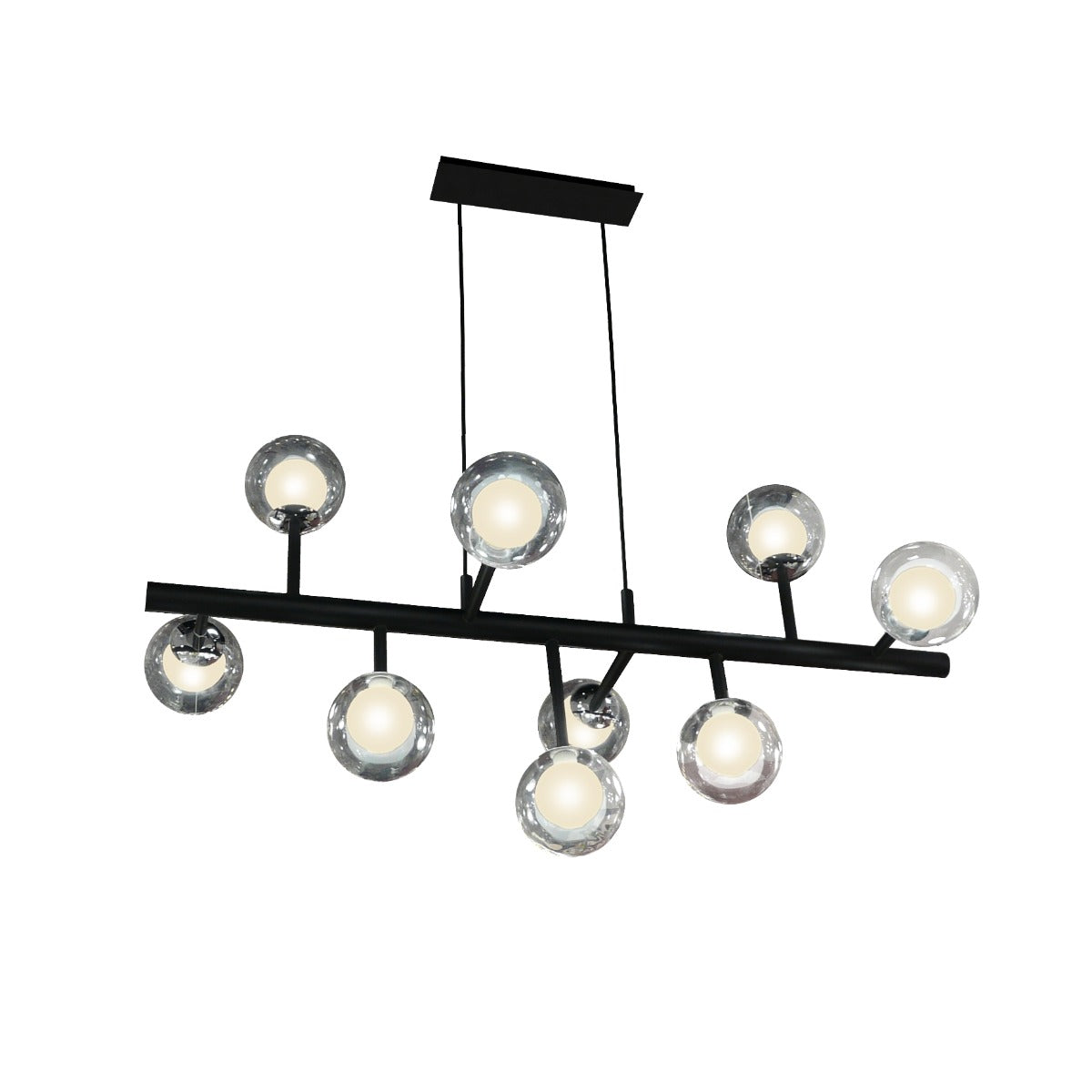 Schuller Altais 9 Light Multi-Arm Pendant Light in Black