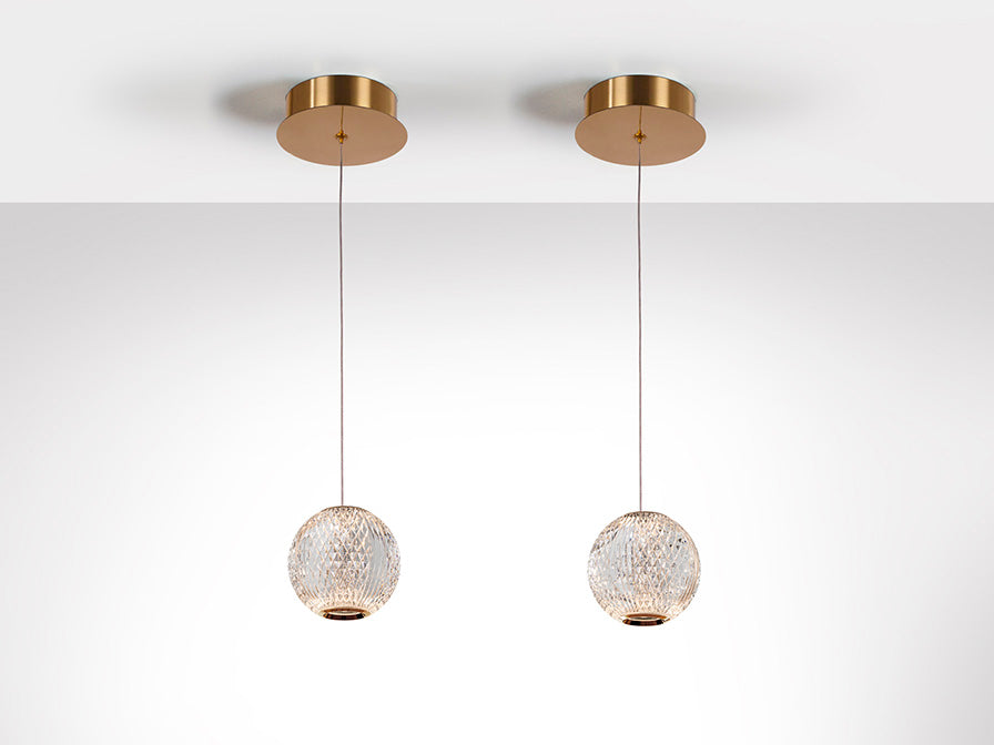 Schuller Austral Single LED Pendant Light in Gold