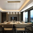 Schuller Austral 5 Light Bar Pendant Light in Gold