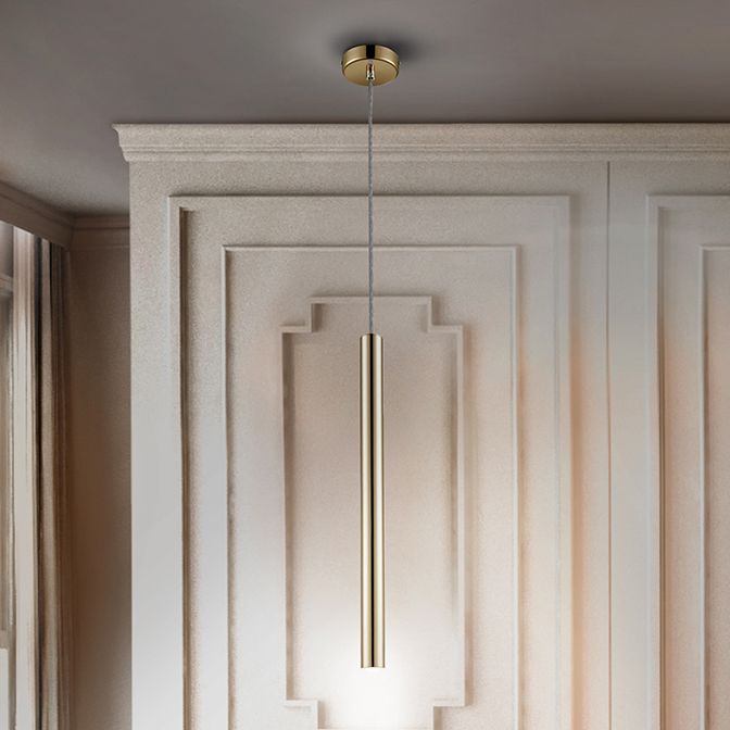 Schuller Varas Single Pendant Light in Gold