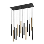 Schuller Varas 14 Light Pendant Light in Gold and Matt Black