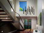 Schuller Varas 14 Light Pendant Light in Gold and Black 3 Metre Drop