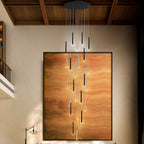 Schuller Varas Large 25 Light Pendant Light in Gold with Matt Black with Remote 5 Metre