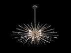 Schuller Evasion Single 9 Light Pendant Light in Dark Chrome with Remote Control