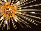 Schuller Evasion 9 Light Single Pendant Light in Gold