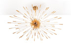 Schuller Evasion 9 Light Single Pendant Light in Gold with Remote