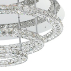 Eglo Stars of Light Toneria Flush Ceiling Light LED Chrome/Crystal 39002