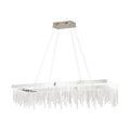 Eglo Stars of Light Antelao LED Bar Pendant Light Fitting Chrome with Crystal 39283 