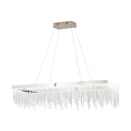 Eglo Stars of Light Antelao LED Bar Pendant Light Fitting Chrome with Crystal 39283 