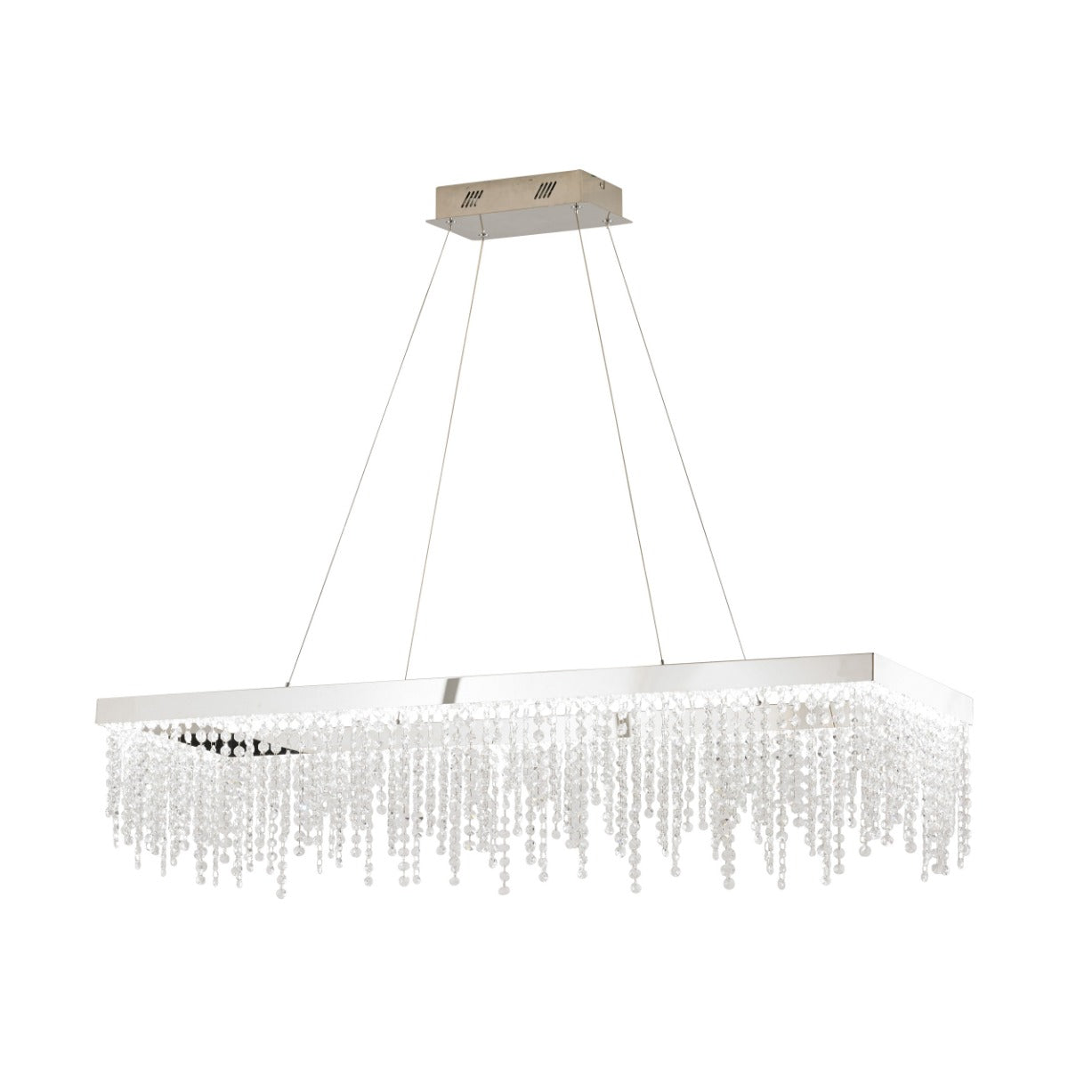 Eglo Stars of Light Antelao LED Bar Pendant Light Fitting Chrome with Crystal 39283 