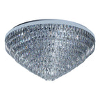 Eglo Stars of Light Valparaiso 1 Flush Ceiling Fitting Chrome with Crystals 39493