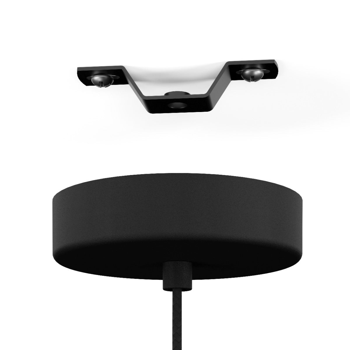 Eglo Skoura Pendant Ceiling Light Black Brass