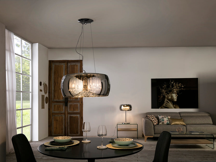 Schuller Argos 6 Light Pendant Light in Chrome