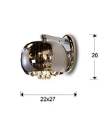 Schuller Argos Wall Light in Chrome