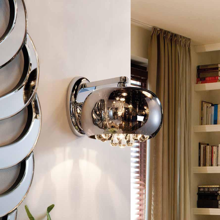 Schuller Argos Wall Light in Chrome