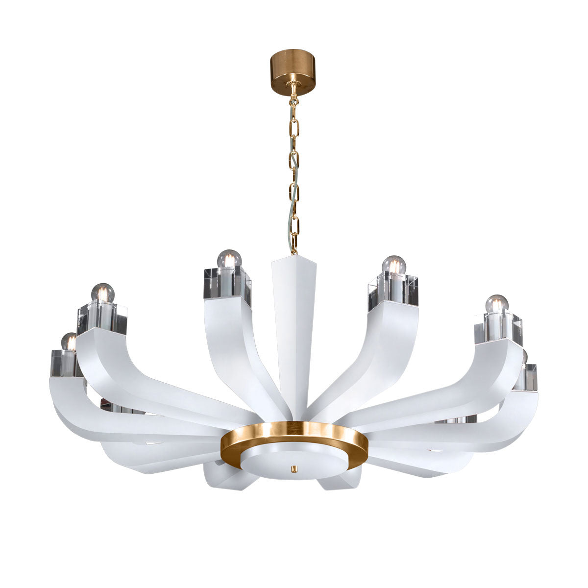 Kolarz Riviera 10 Light Chandelier White 5201.81030