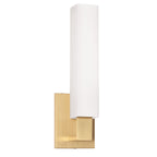 Hudson Valley Livingston Wall Light in Aged Brass with Opal Shade