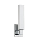 Hudson Valley Livingston Wall Light in Polished Chrome with Opal Shade
