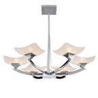 Endon Ayres 6 Light Semi Flush Ceiling Light in Chrome with Scavo Glass
