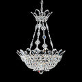 Schonbek Trilliane 8 Light Chandelier in Polished Stainless Steel Clear Radiance Crystal