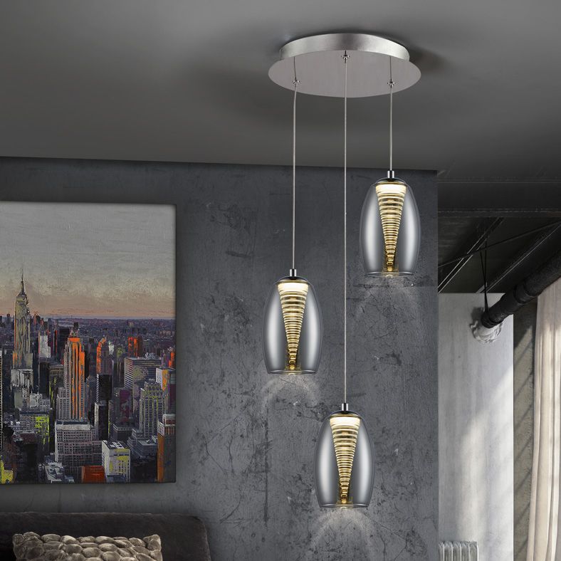 Schuller Nebula Lamp 3L. Led Chrome 584326