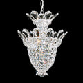Schonbek Trilliane 5 Light Mini Pendant in Polished Stainless Steel with Clear Radiance Crystal