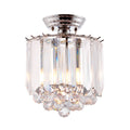 Endon Fargo 2 Light Flush Ceiling Light in Chrome with Clear Acrylic