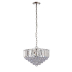 Endon Fargo 3 Light Pendant Light in Chrome with Clear Acrylic