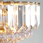 Endon Fargo 6 Light Pendant Light in Brass with Clear Acrylic