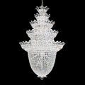 Schonbek Trilliane 48 Light Chandelier in Polished Stainless Steel with Clear Radiance Crystal