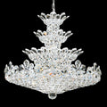 Schonbek Trilliane 30 Light Chandelier in Polished Stainless Steel with Clear Radiance Crystal