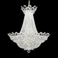 Schonbek Trilliane 39 Light Chandelier in Polished Stainless Steel with Clear Radiance Crystal