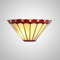 Novena Livin Tiffany Wall Lamp in Red Cream Crystal