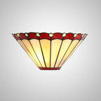 Novena Livin Tiffany Wall Lamp in Red Cream Crystal