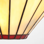 Novena Livin Tiffany Wall Lamp in Red Cream Crystal