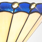 Novena Livin Tiffany Wall Lamp in Blue Cream Crystal