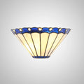 Novena Livin Tiffany Wall Lamp in Blue Cream Crystal
