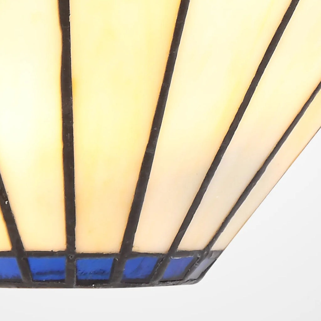 Novena Livin Tiffany Wall Lamp in Blue Cream Crystal