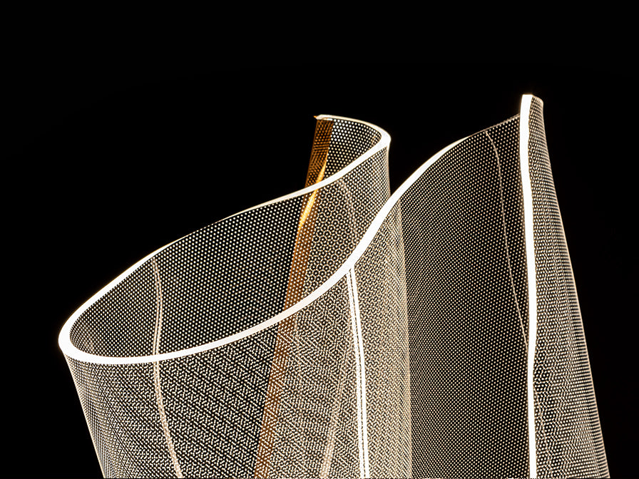 Schuller Velos Floor Lamp in Rose Gold