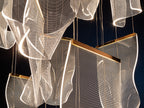 Schuller Velos Cluster Pendant Light in Rose Gold