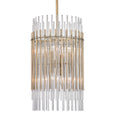 Hudson Valley Wallis 8 Light Pendant Light in Aged Brass