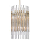 Hudson Valley Wallis 8 Light Pendant Light in Aged Brass