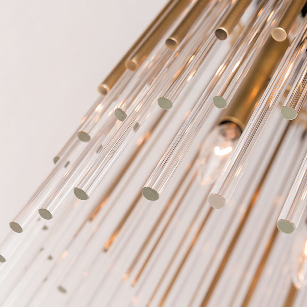 Hudson Valley Wallis 8 Light Pendant Light in Aged Brass