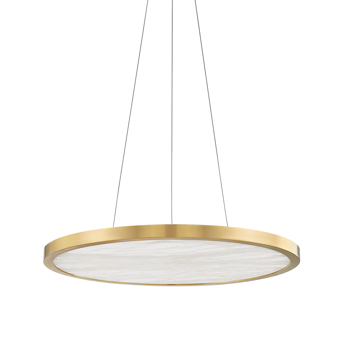 Hudson Valley Eastport LED Pendant Light in Aged Brass