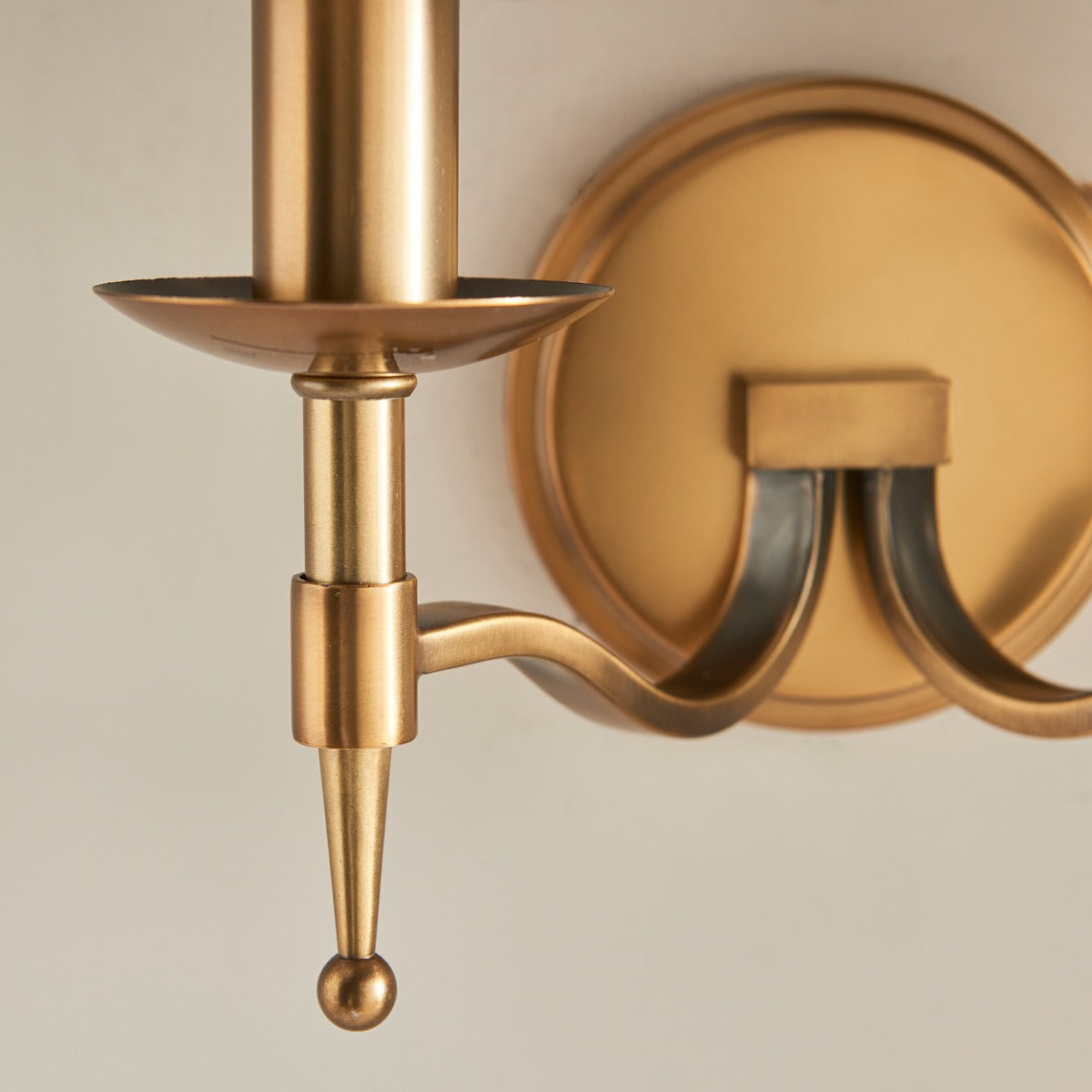 Interiors 1900 Stanford 2 Light Wall Light in Antique Brass