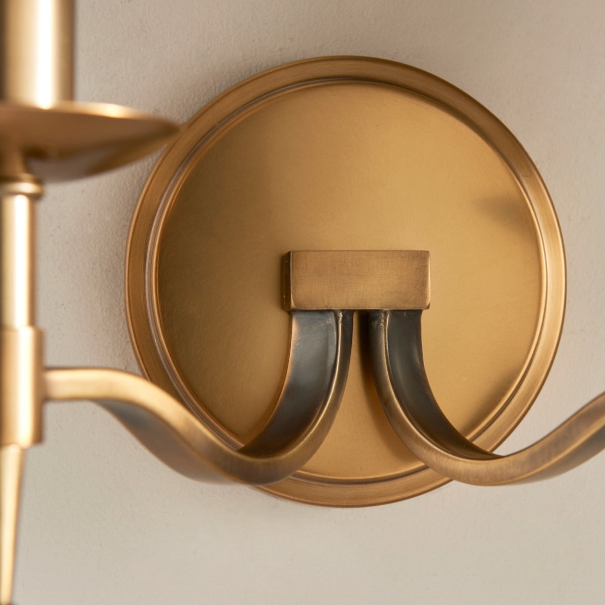 Interiors 1900 Stanford 2 Light Wall Light in Antique Brass