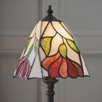 Interiors 1900 Botanica Small Tiffany Table Lamp in Satin Black