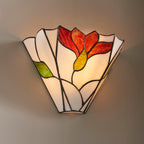 Interiors 1900 Botanica Tiffany Wall Light in Matt Black