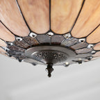 Interiors 1900 Brooklyn 3 Light Tiffany Pendant Light in Satin Black